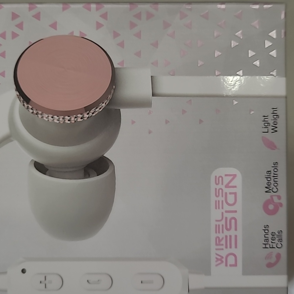 🎁 Rhythm ION Metallic Wireless Earbuds - Metallic Pink - Picture 3 of 4